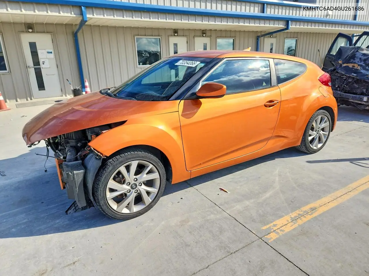 HYUNDAI VELOSTER 2016, VIN KMHTC6AD4GU261686