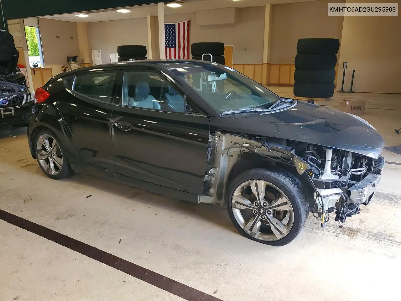2016 HYUNDAI VELOSTER VIN KMHTC6AD2GU295903 — фото 4