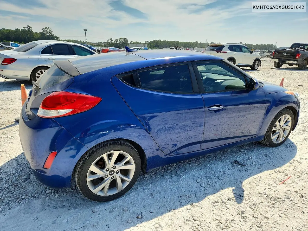 2016 HYUNDAI VELOSTER VIN KMHTC6ADXGU301642 — фото 3