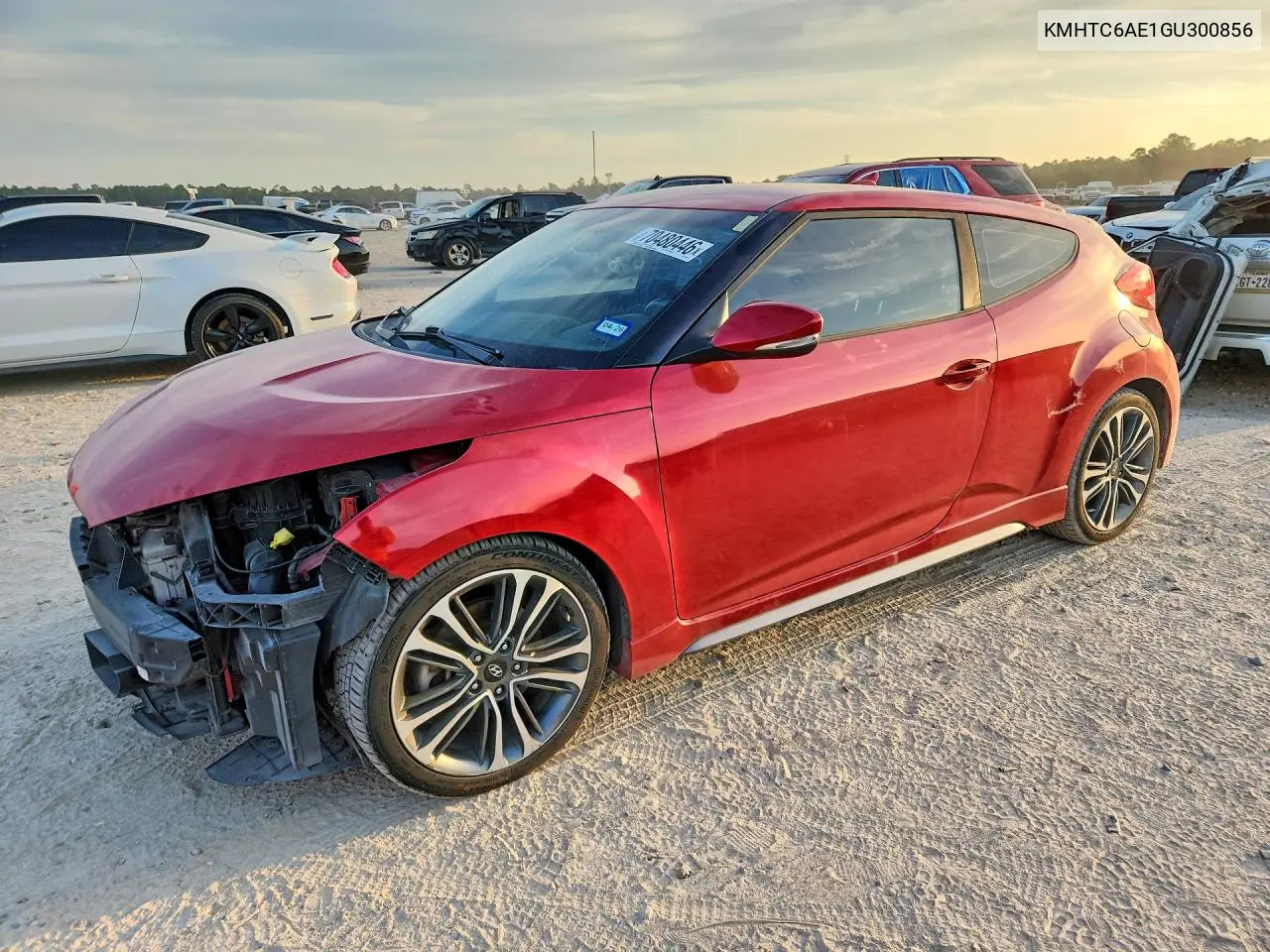 HYUNDAI VELOSTER 2016, VIN KMHTC6AE1GU300856
