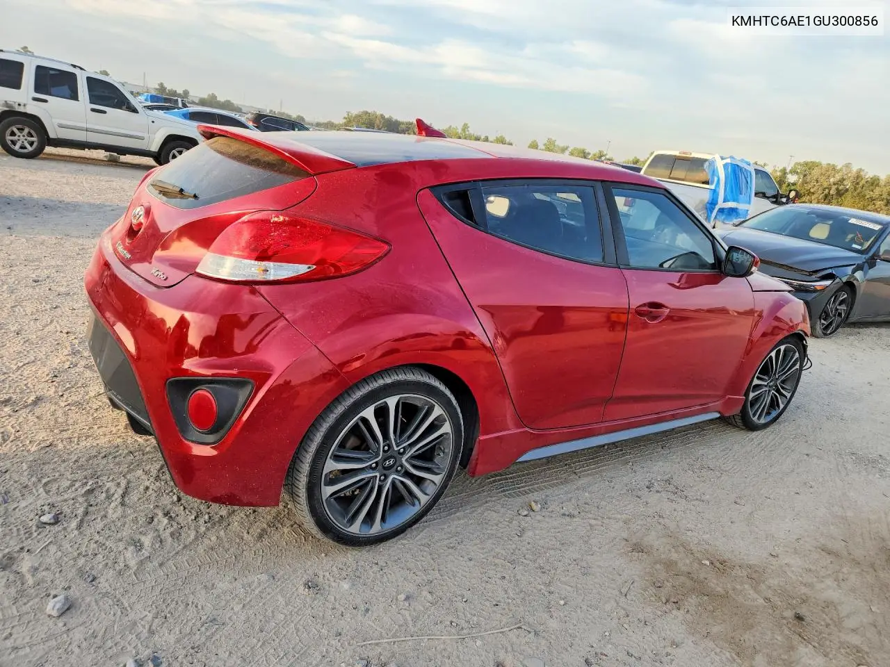2016 HYUNDAI VELOSTER VIN KMHTC6AE1GU300856 — фото 3