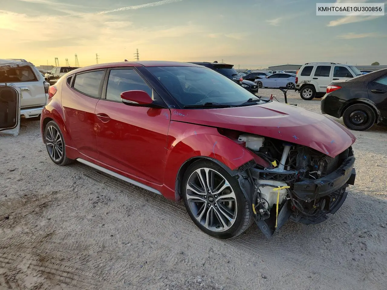 2016 HYUNDAI VELOSTER VIN KMHTC6AE1GU300856 — фото 4