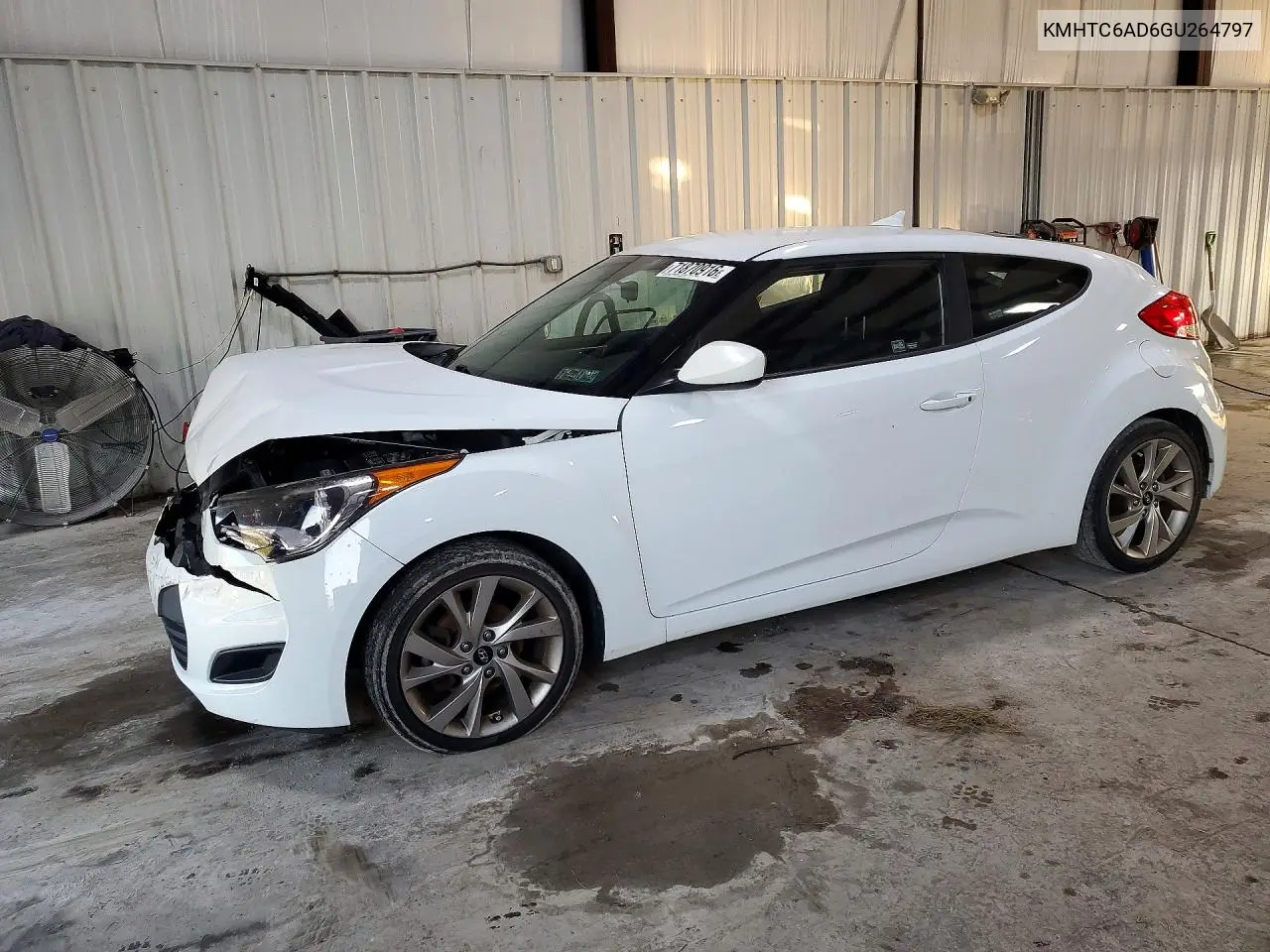 HYUNDAI VELOSTER 2016, VIN KMHTC6AD6GU264797