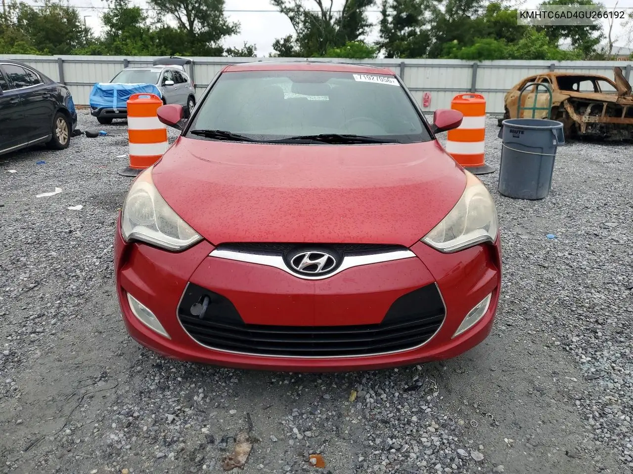2016 HYUNDAI VELOSTER VIN KMHTC6AD4GU266192 — фото 5