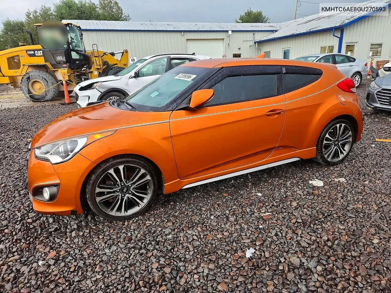 HYUNDAI VELOSTER 2016, VIN KMHTC6AE8GU270593