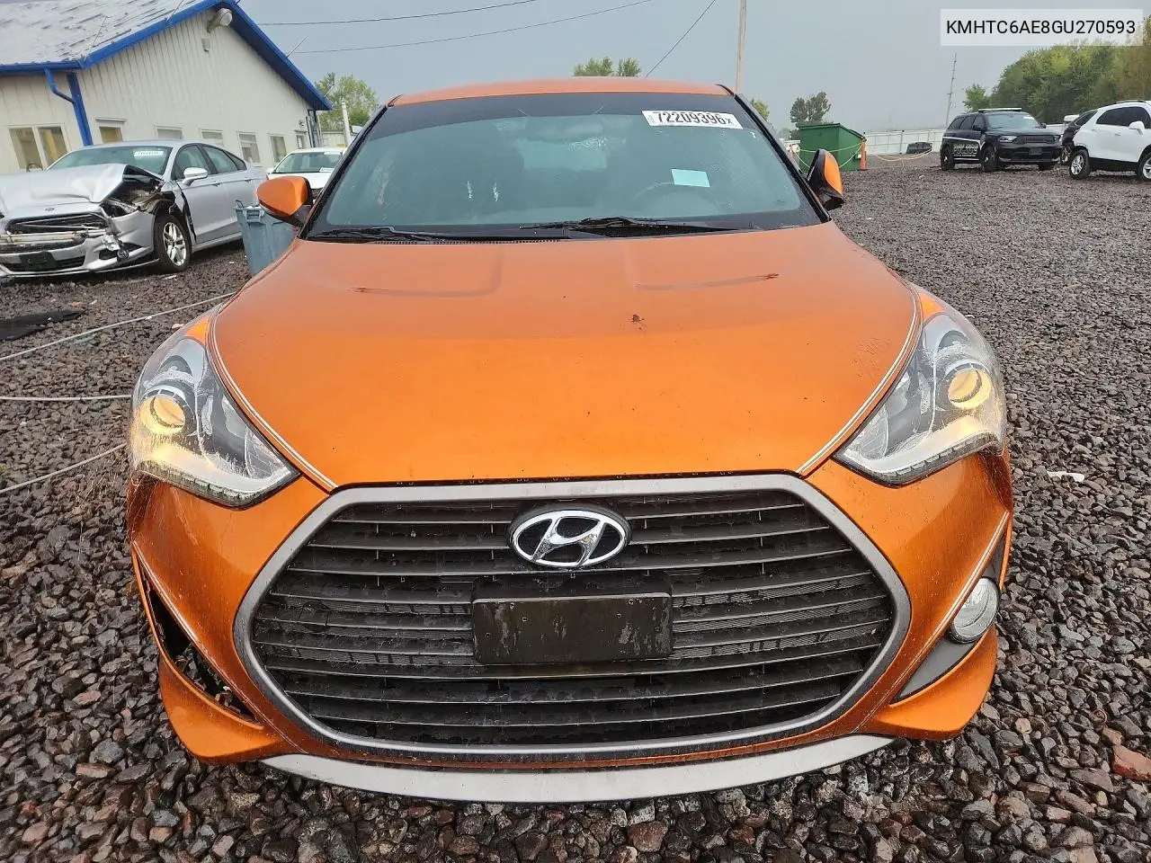 2016 HYUNDAI VELOSTER VIN KMHTC6AE8GU270593 — фото 5