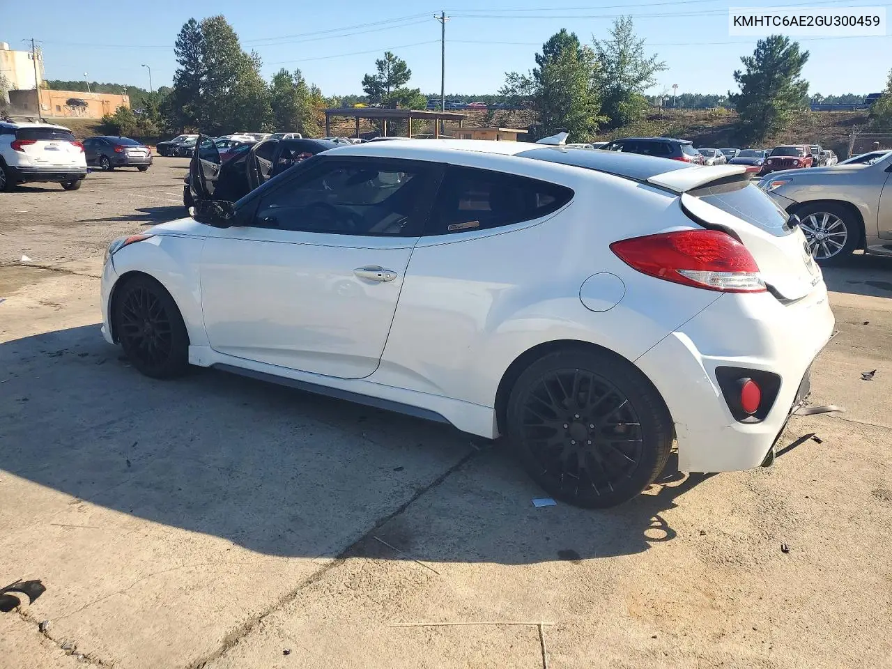 2016 HYUNDAI VELOSTER VIN KMHTC6AE2GU300459 — фото 2