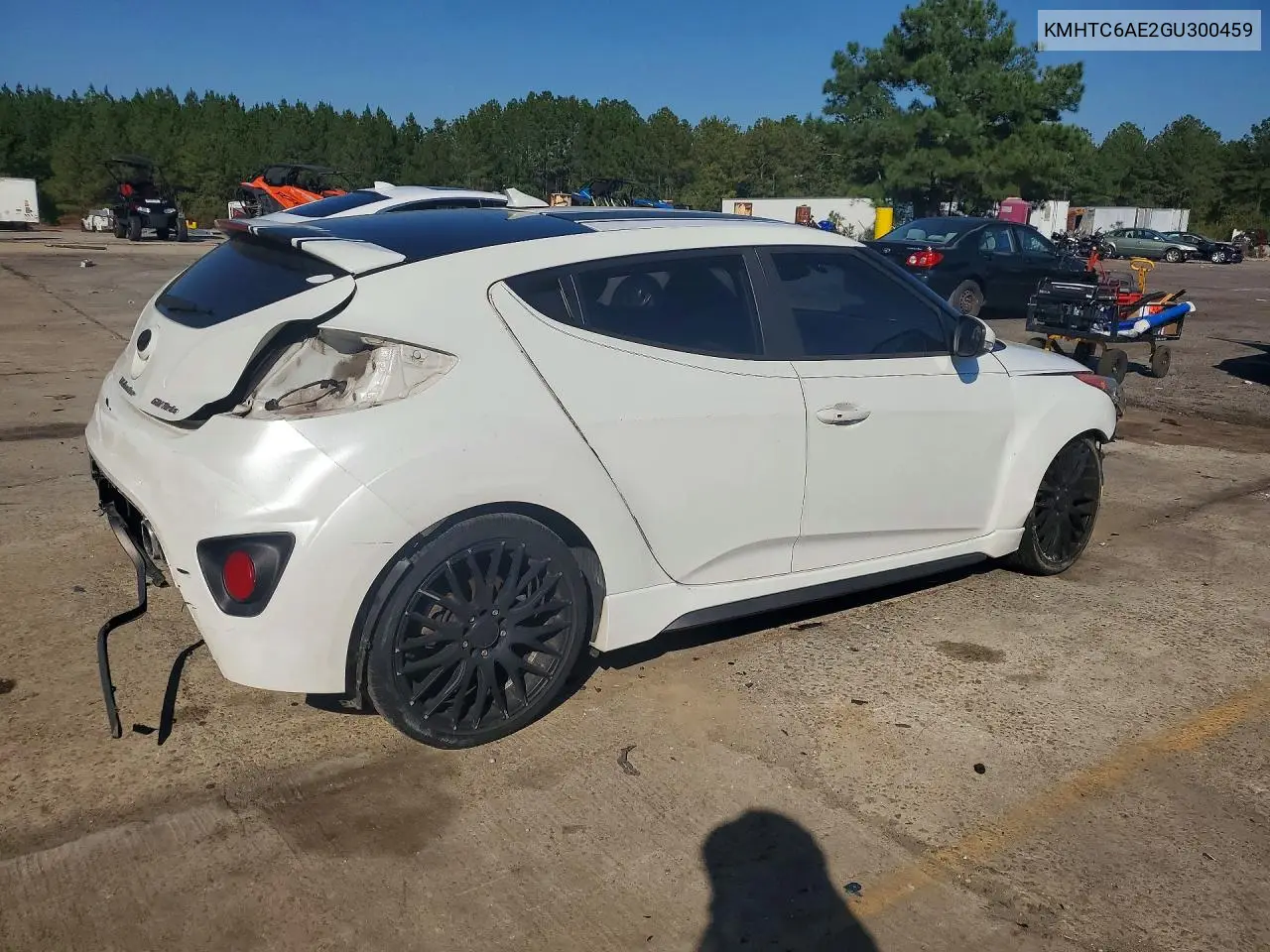 2016 HYUNDAI VELOSTER VIN KMHTC6AE2GU300459 — фото 3