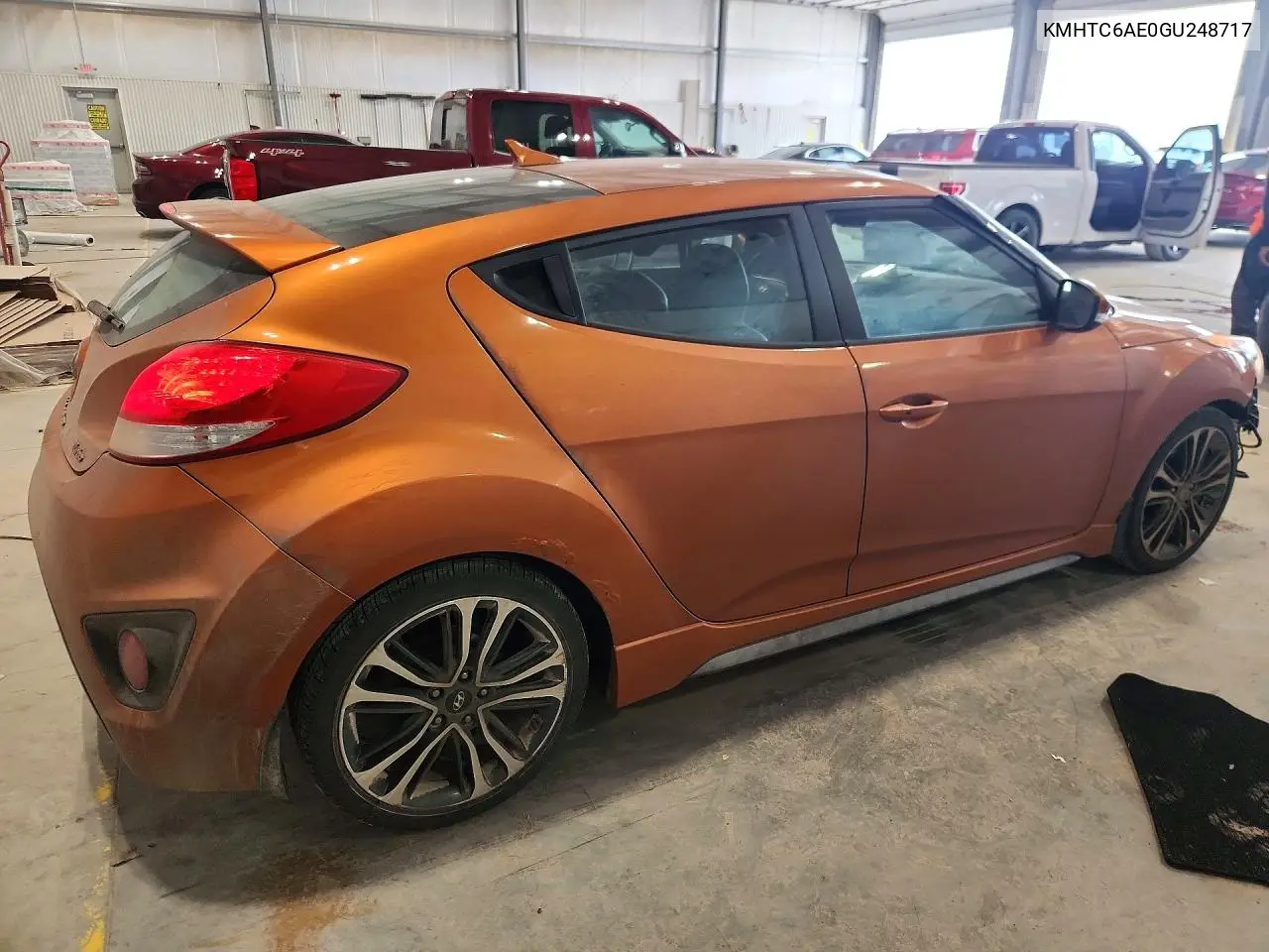 2016 HYUNDAI VELOSTER VIN KMHTC6AE0GU248717 — фото 3