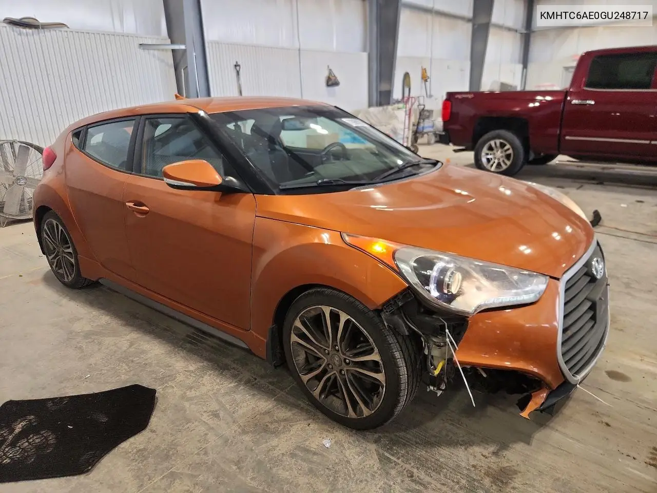2016 HYUNDAI VELOSTER VIN KMHTC6AE0GU248717 — фото 4