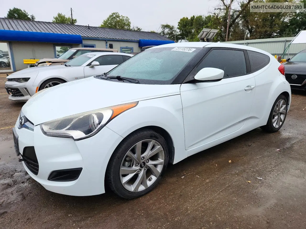 HYUNDAI VELOSTER 2016, VIN KMHTC6AD6GU287593