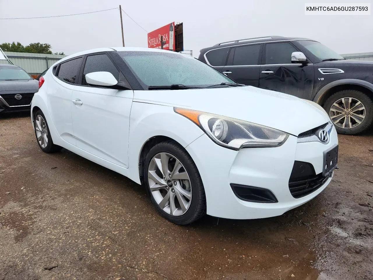 2016 HYUNDAI VELOSTER VIN KMHTC6AD6GU287593 — фото 4