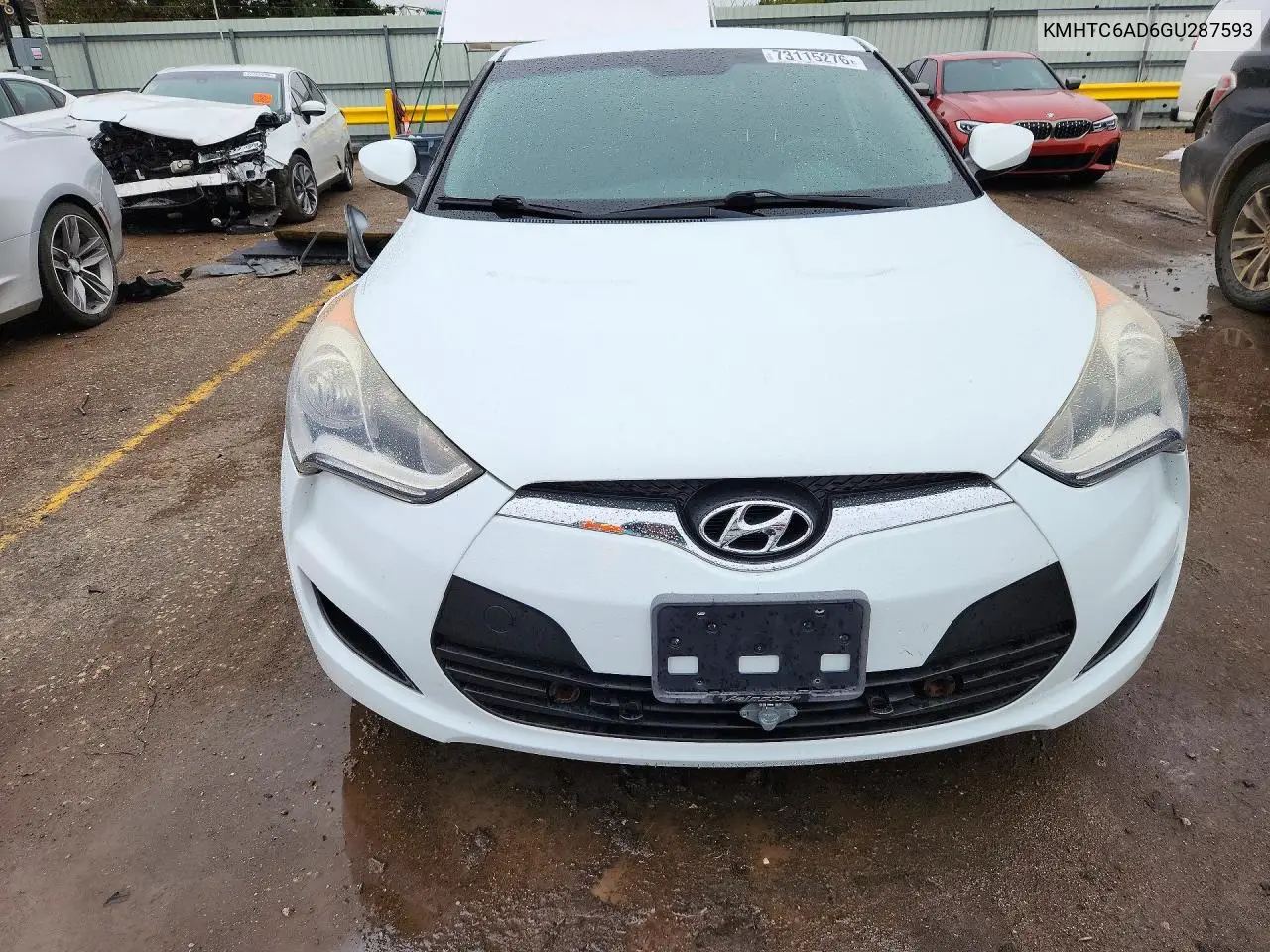 2016 HYUNDAI VELOSTER VIN KMHTC6AD6GU287593 — фото 5