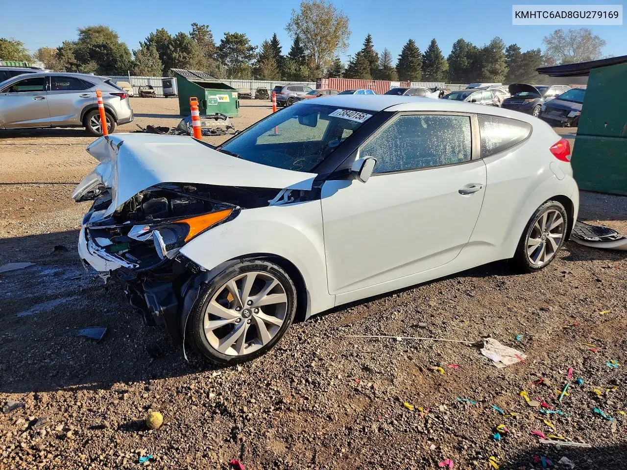HYUNDAI VELOSTER 2016, VIN KMHTC6AD8GU279169