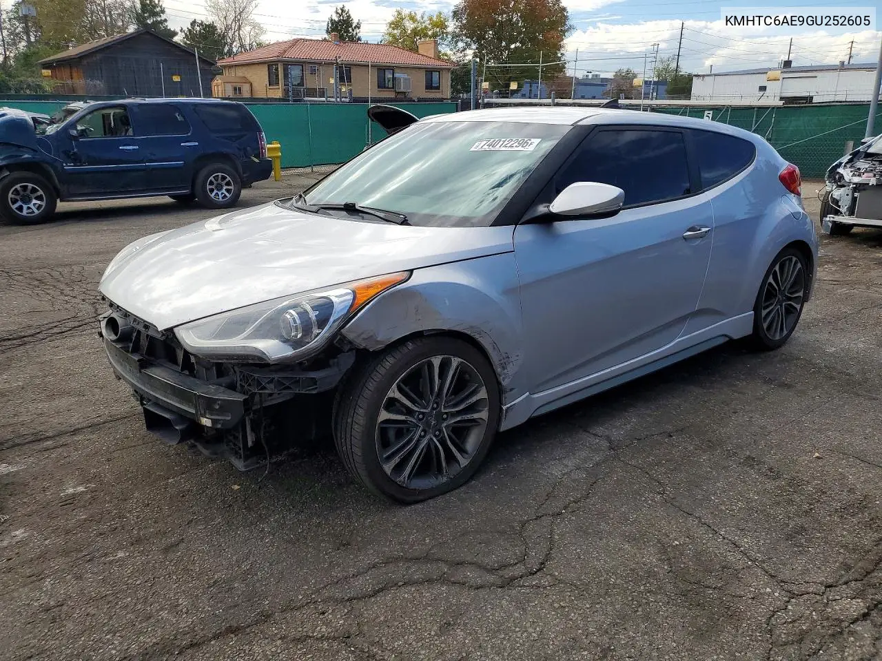 HYUNDAI VELOSTER 2016, VIN KMHTC6AE9GU252605