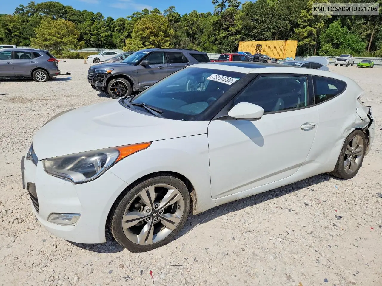 HYUNDAI VELOSTER 2017, VIN KMHTC6AD9HU321706