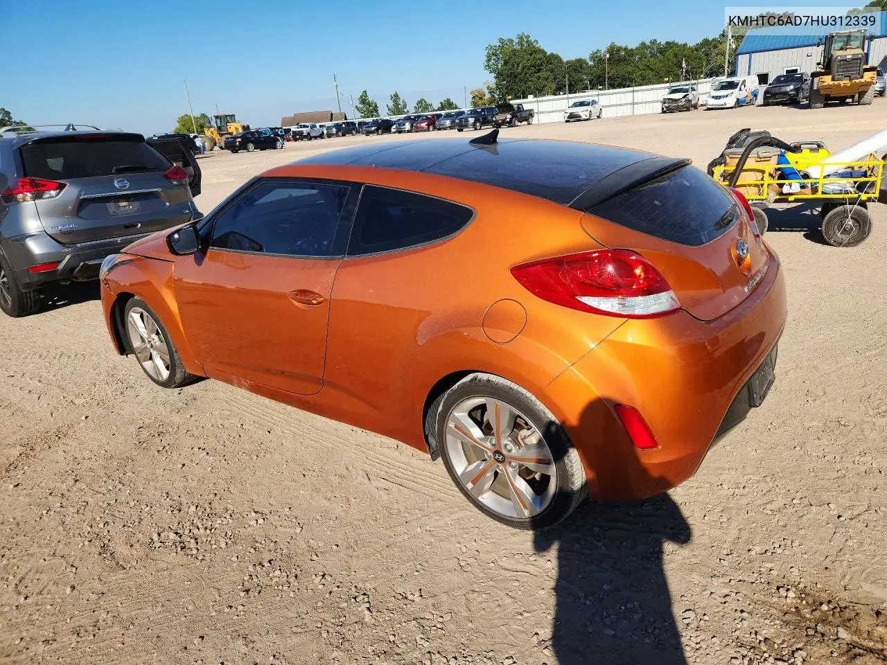 2017 HYUNDAI VELOSTER VIN KMHTC6AD7HU312339 — фото 2