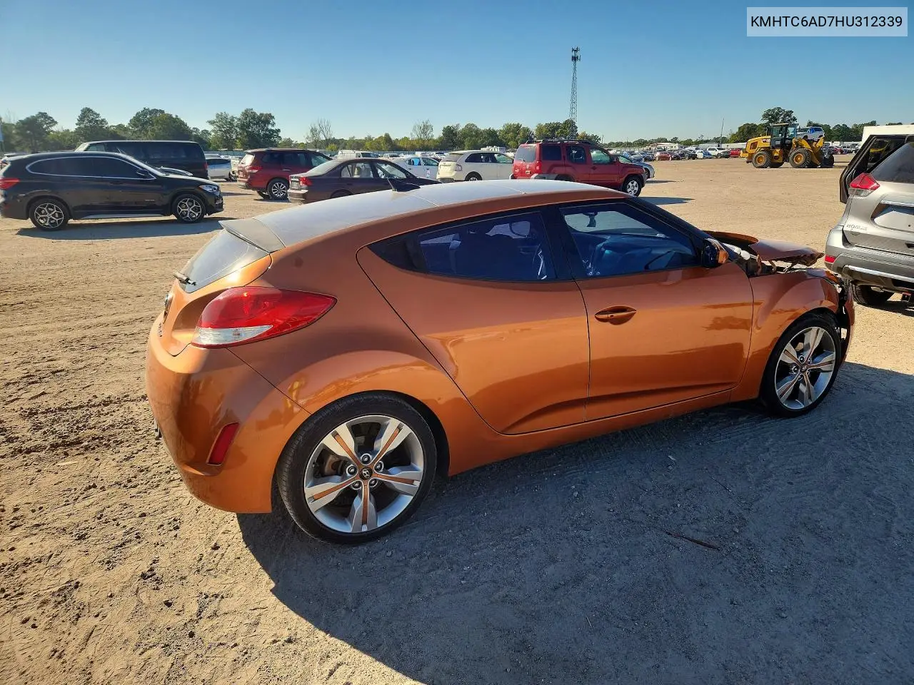 2017 HYUNDAI VELOSTER VIN KMHTC6AD7HU312339 — фото 3