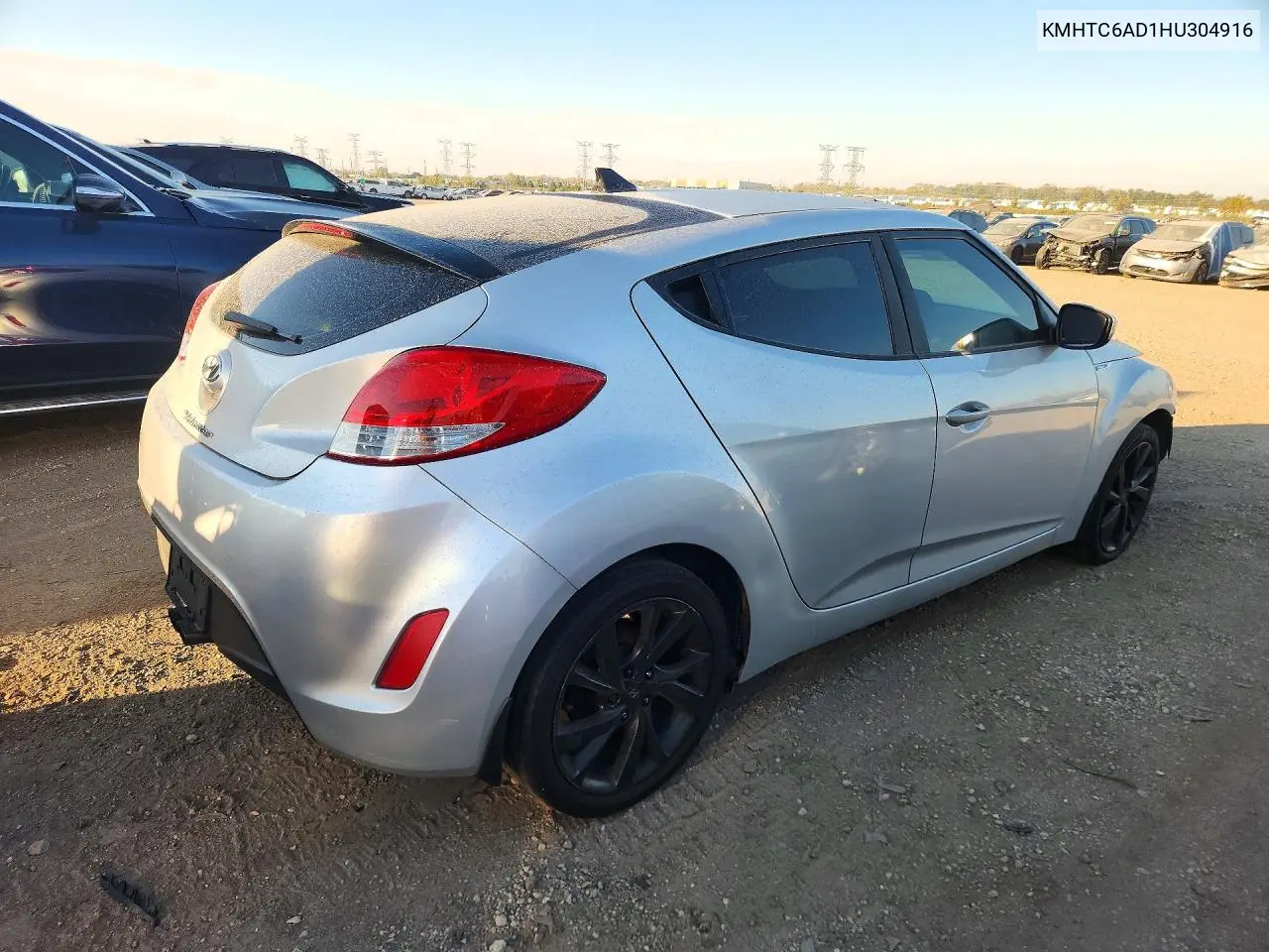 2017 HYUNDAI VELOSTER VIN KMHTC6AD1HU304916 — фото 3