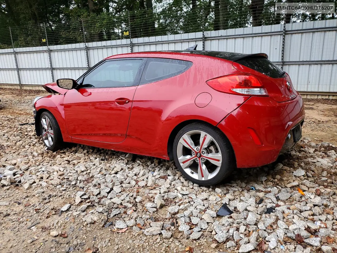 2017 HYUNDAI VELOSTER VIN KMHTC6ADXHU316207 — фото 2