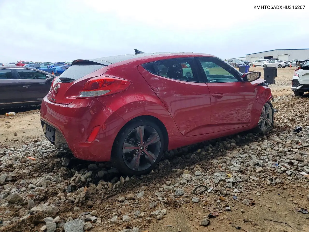 2017 HYUNDAI VELOSTER VIN KMHTC6ADXHU316207 — фото 3