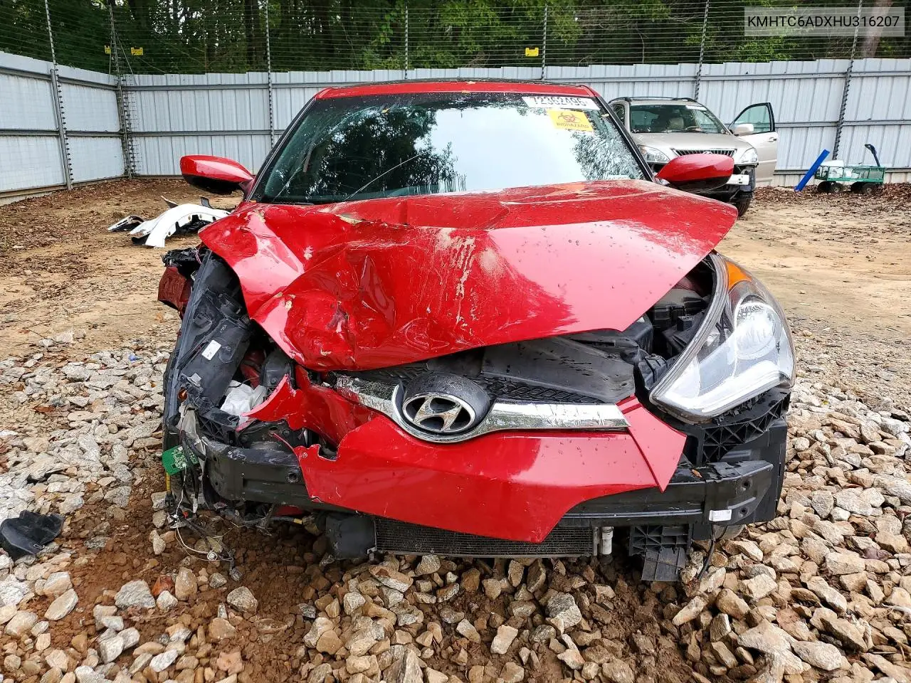 2017 HYUNDAI VELOSTER VIN KMHTC6ADXHU316207 — фото 5