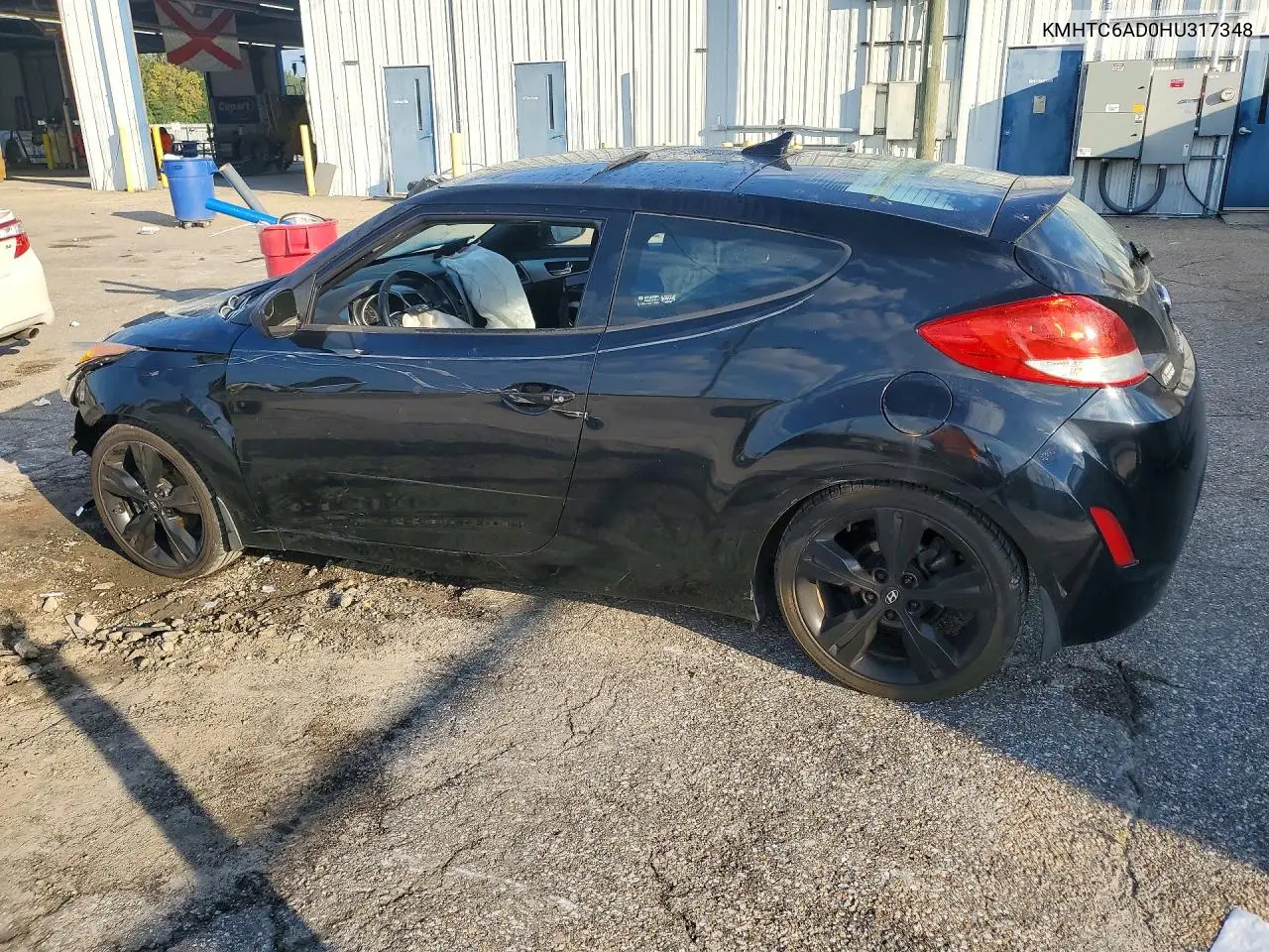 2017 HYUNDAI VELOSTER VIN KMHTC6AD0HU317348 — фото 2