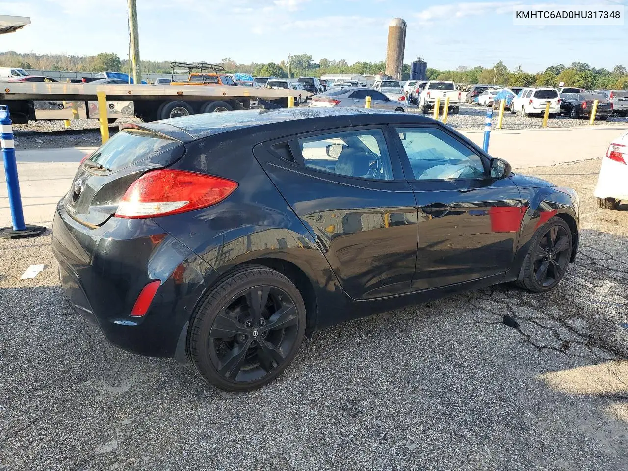 2017 HYUNDAI VELOSTER VIN KMHTC6AD0HU317348 — фото 3