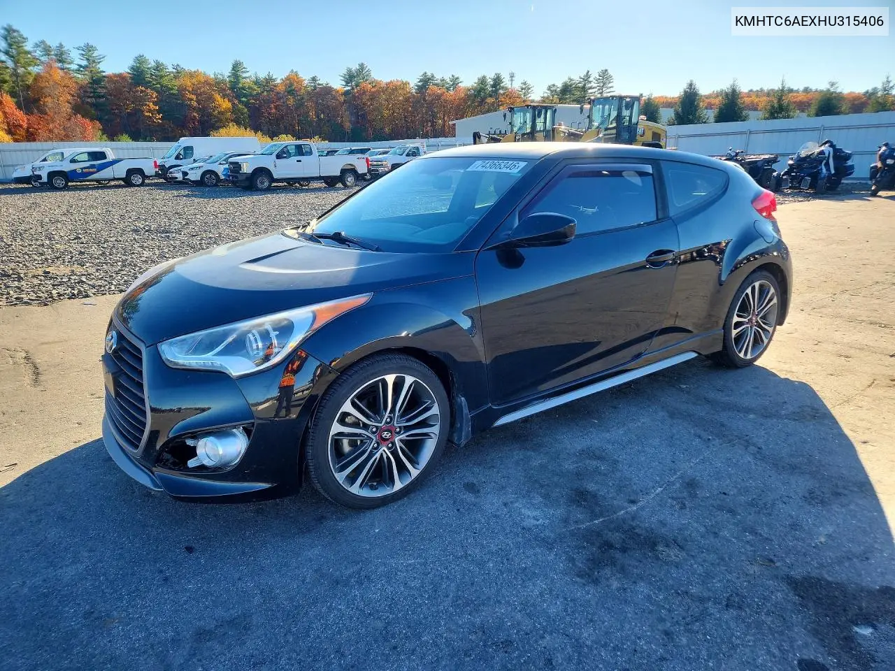 HYUNDAI VELOSTER 2017, VIN KMHTC6AEXHU315406