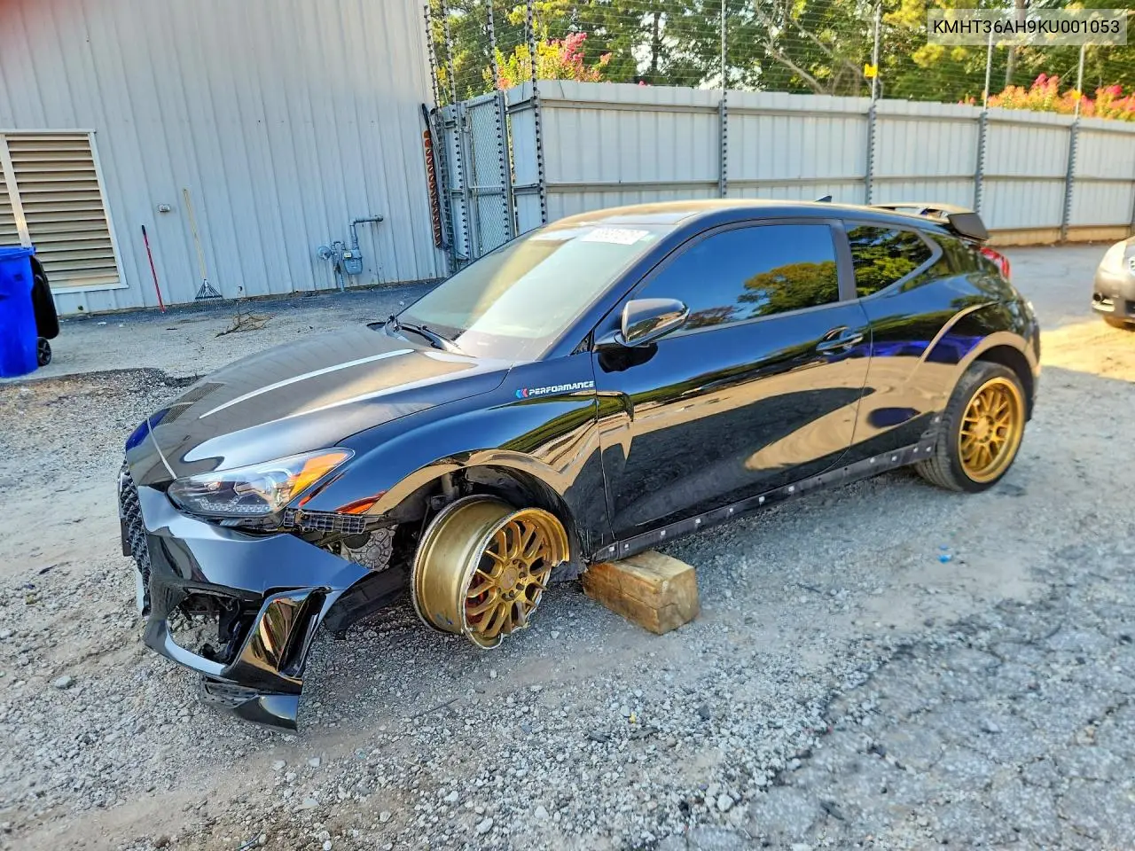 HYUNDAI VELOSTER 2019, VIN KMHT36AH9KU001053