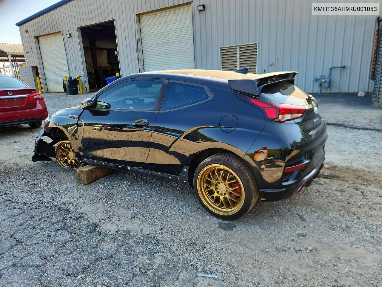 2019 HYUNDAI VELOSTER VIN KMHT36AH9KU001053 — фото 2