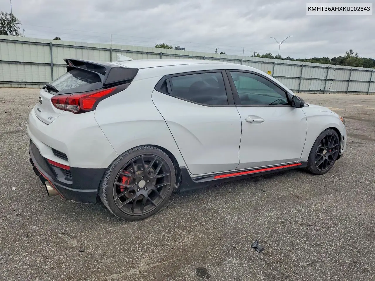 2019 HYUNDAI VELOSTER VIN KMHT36AHXKU002843 — фото 3
