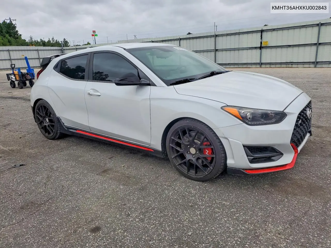 2019 HYUNDAI VELOSTER VIN KMHT36AHXKU002843 — фото 4