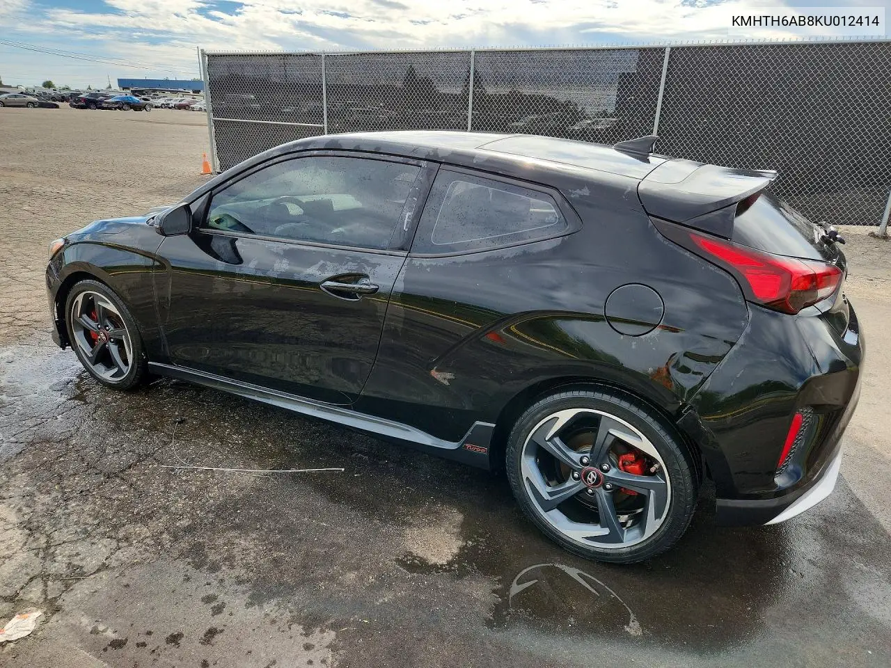 2019 HYUNDAI VELOSTER VIN KMHTH6AB8KU012414 — фото 2