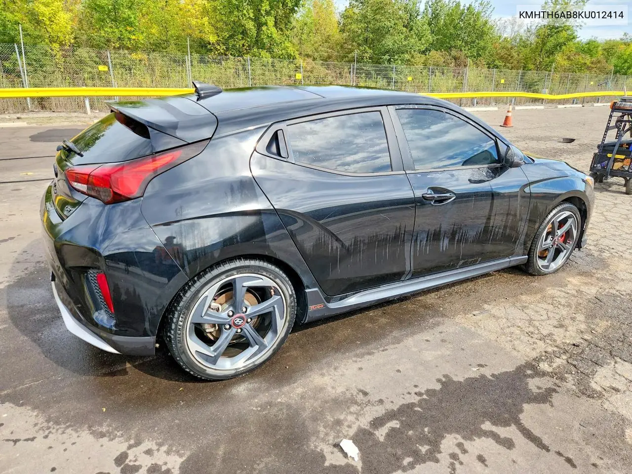 2019 HYUNDAI VELOSTER VIN KMHTH6AB8KU012414 — фото 3