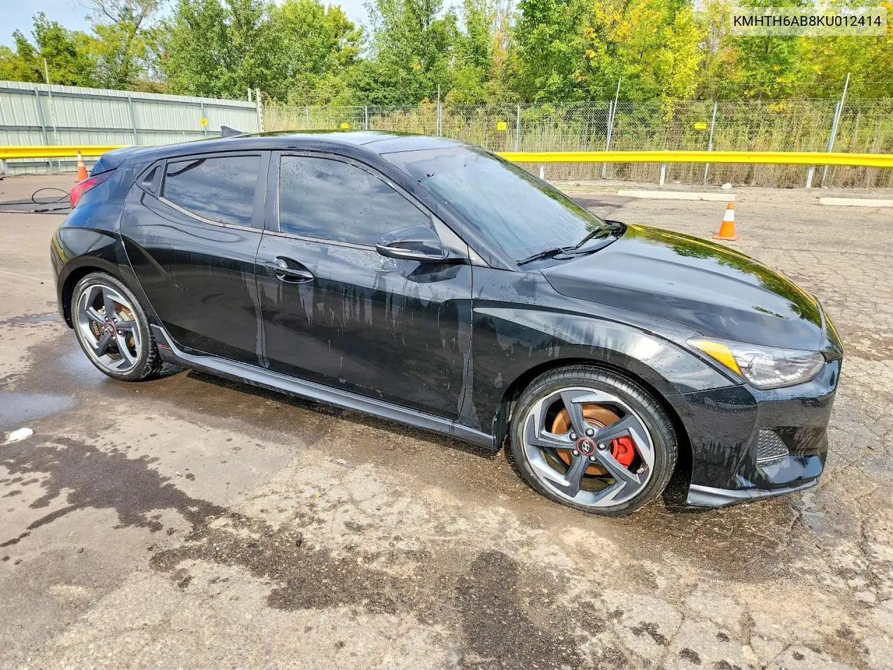 2019 HYUNDAI VELOSTER VIN KMHTH6AB8KU012414 — фото 4