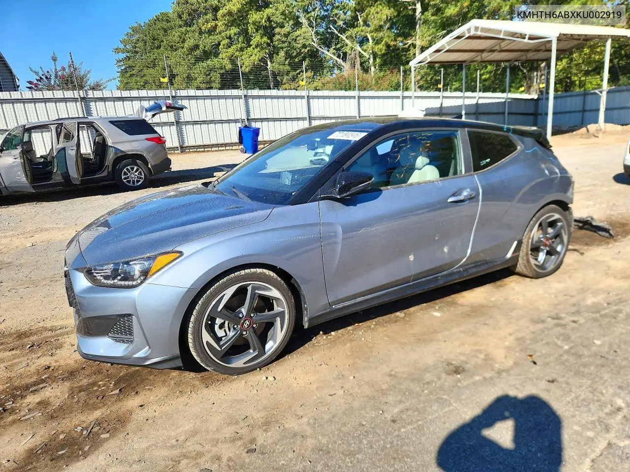 HYUNDAI VELOSTER 2019, VIN KMHTH6ABXKU002919