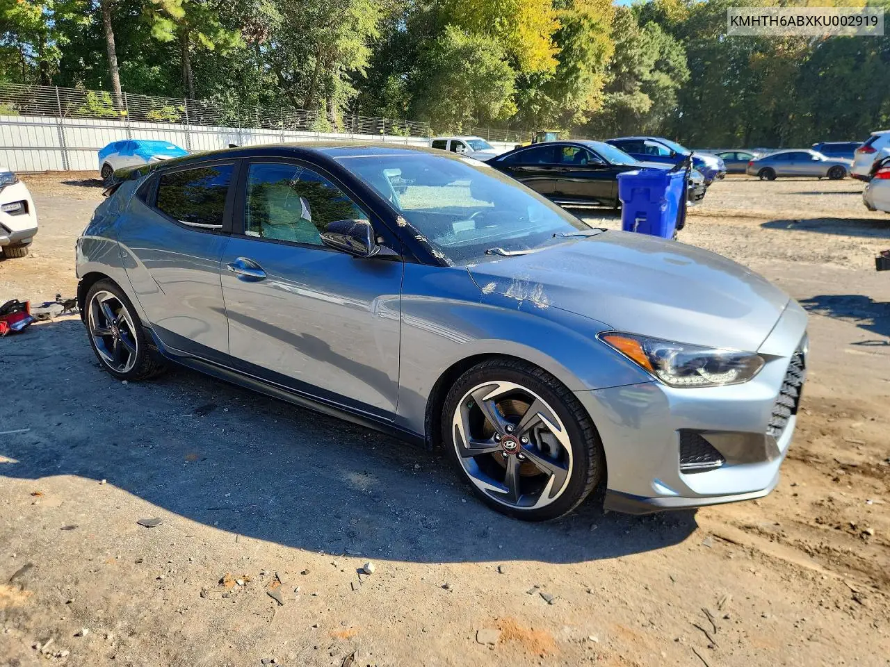 2019 HYUNDAI VELOSTER VIN KMHTH6ABXKU002919 — фото 4