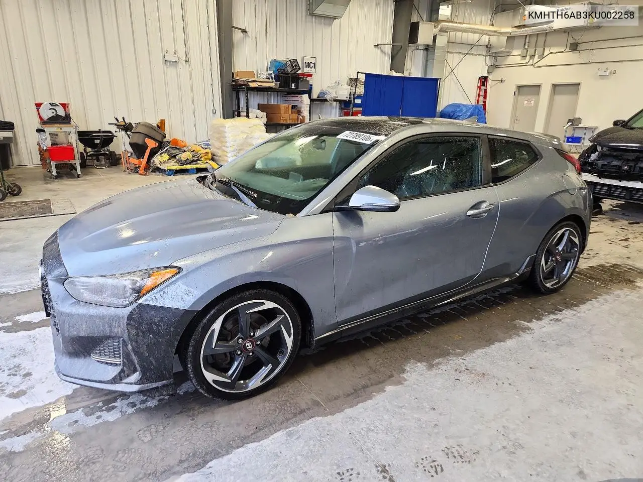 HYUNDAI VELOSTER 2019, VIN KMHTH6AB3KU002258