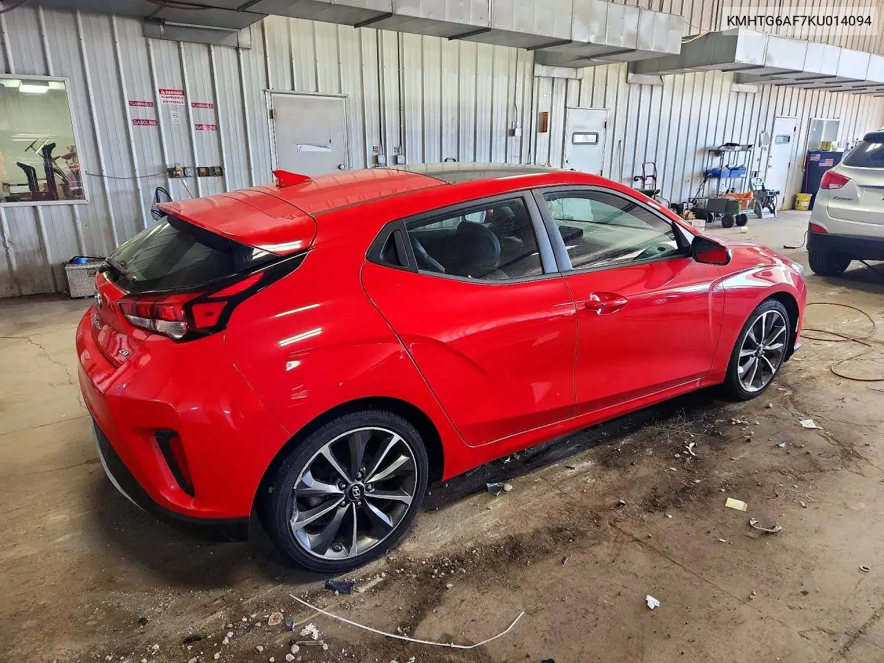 2019 HYUNDAI VELOSTER VIN KMHTG6AF7KU014094 — фото 3