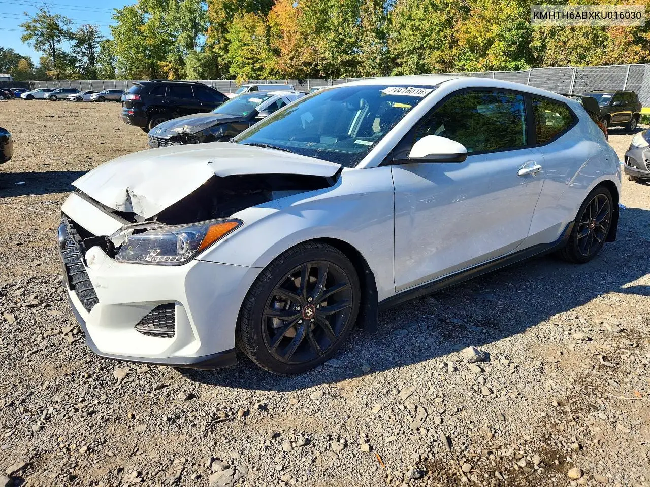 HYUNDAI VELOSTER 2019, VIN KMHTH6ABXKU016030