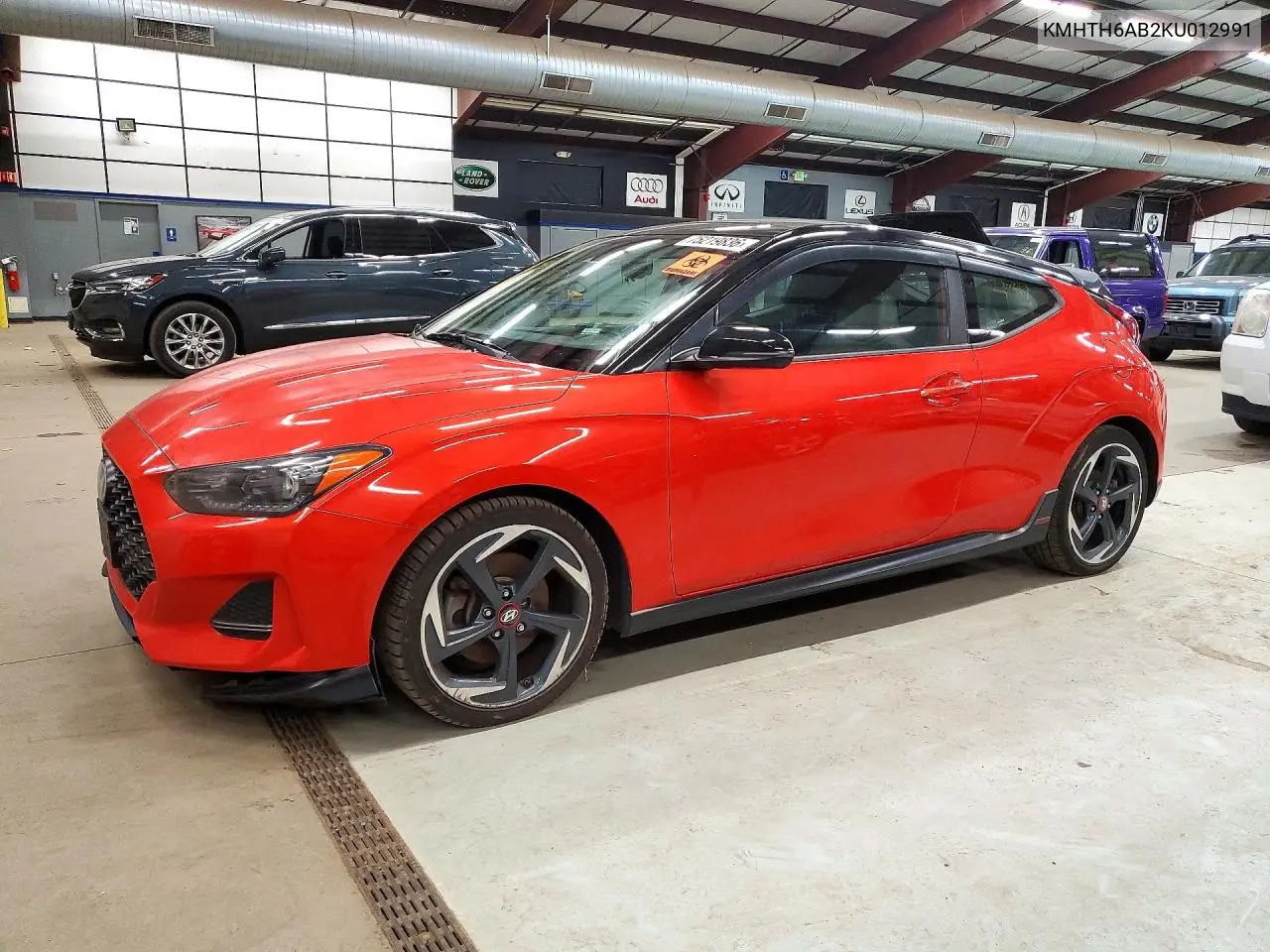 HYUNDAI VELOSTER 2019, VIN KMHTH6AB2KU012991