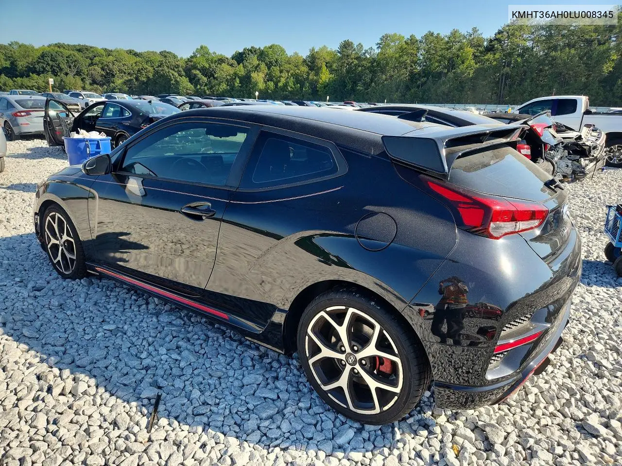 2020 HYUNDAI VELOSTER VIN KMHT36AH0LU008345 — фото 2