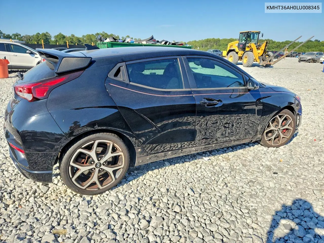 2020 HYUNDAI VELOSTER VIN KMHT36AH0LU008345 — фото 3