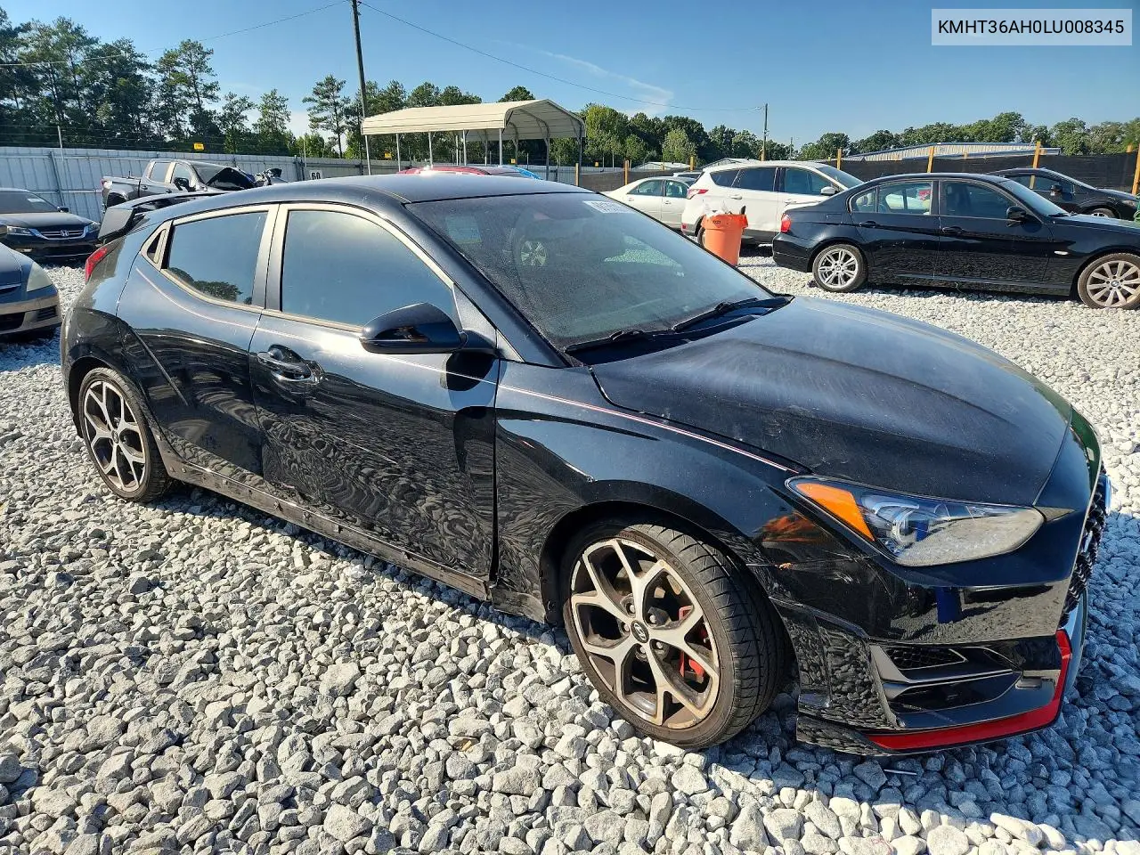 2020 HYUNDAI VELOSTER VIN KMHT36AH0LU008345 — фото 4