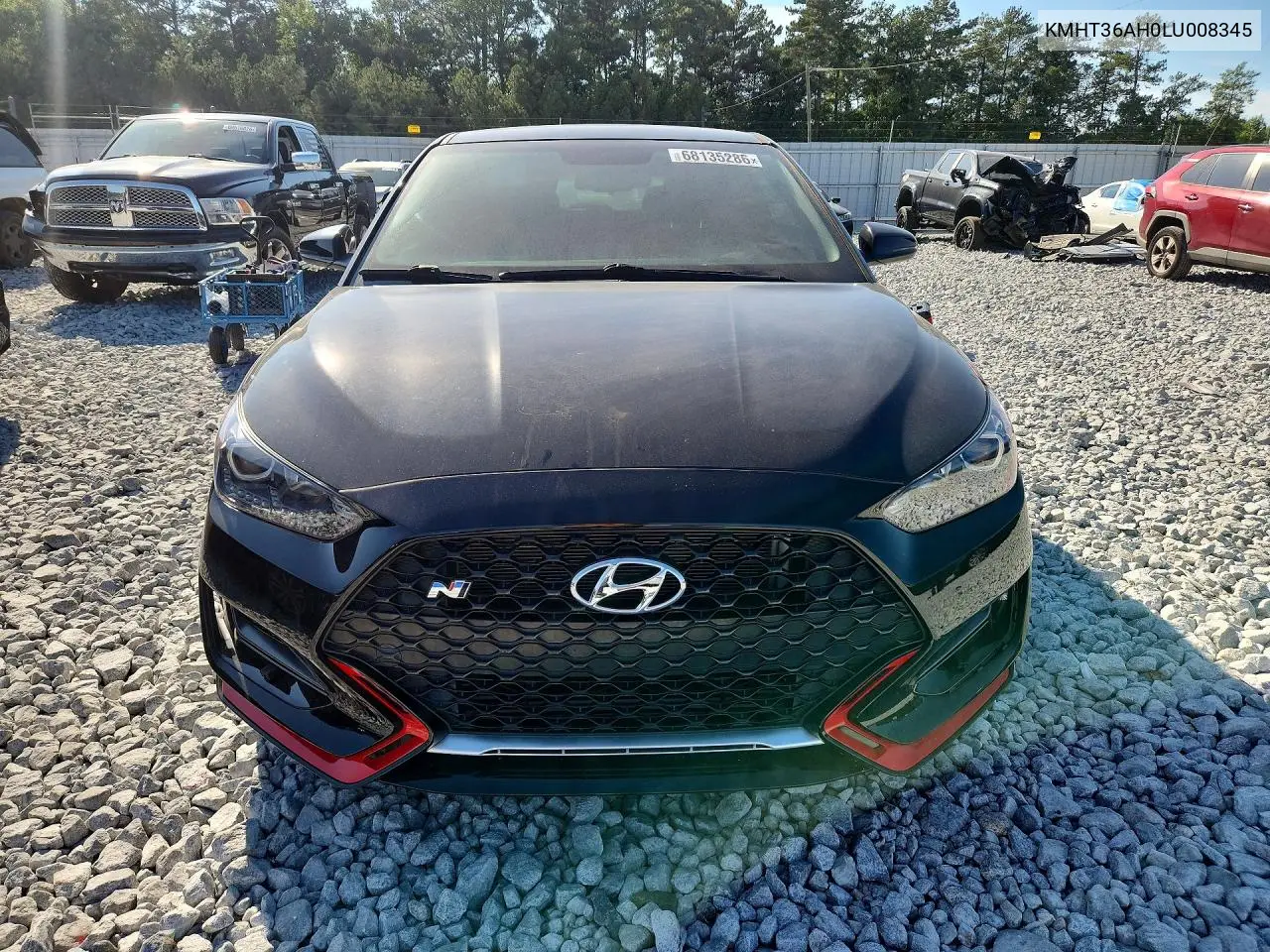 2020 HYUNDAI VELOSTER VIN KMHT36AH0LU008345 — фото 5