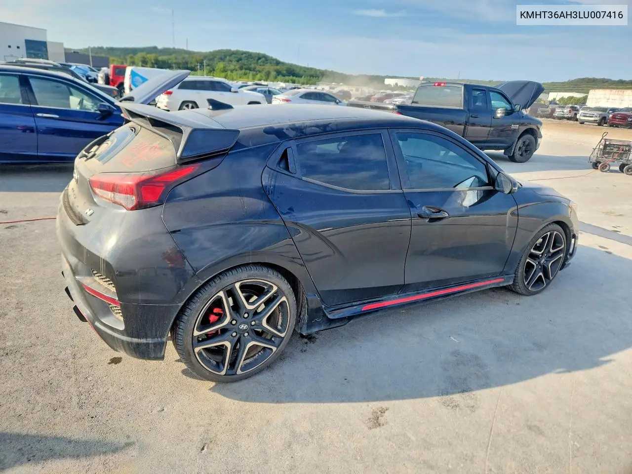 2020 HYUNDAI VELOSTER VIN KMHT36AH3LU007416 — фото 3