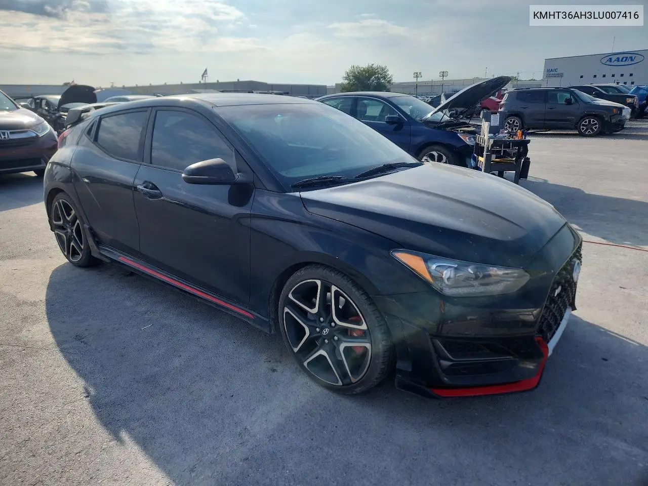 2020 HYUNDAI VELOSTER VIN KMHT36AH3LU007416 — фото 4