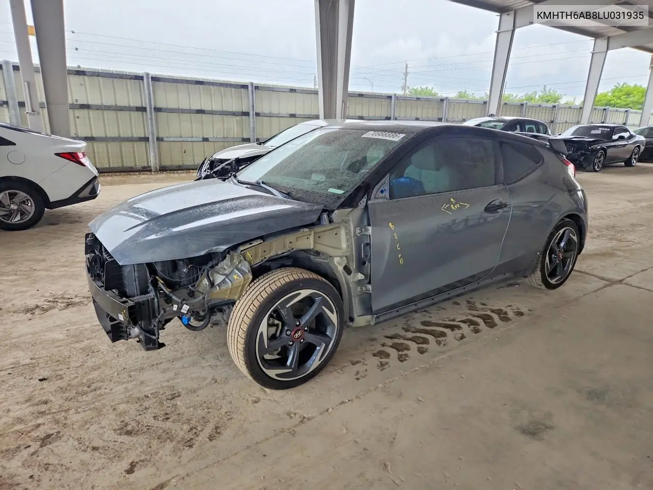 HYUNDAI VELOSTER 2020, VIN KMHTH6AB8LU031935