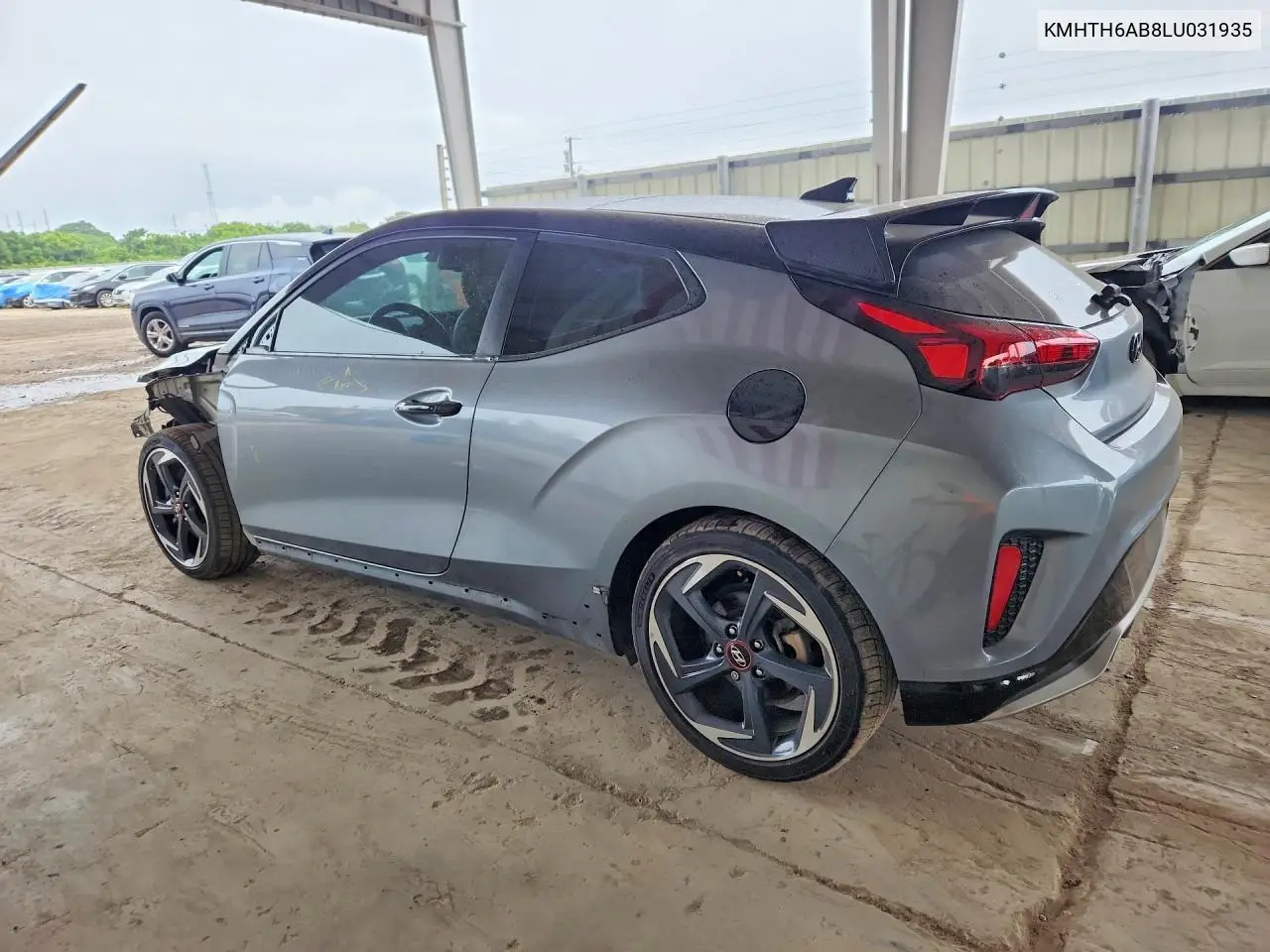 2020 HYUNDAI VELOSTER VIN KMHTH6AB8LU031935 — фото 2